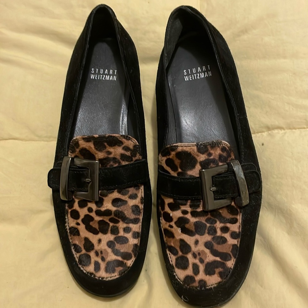 Stuart Weitzman lug sole buckle loafer